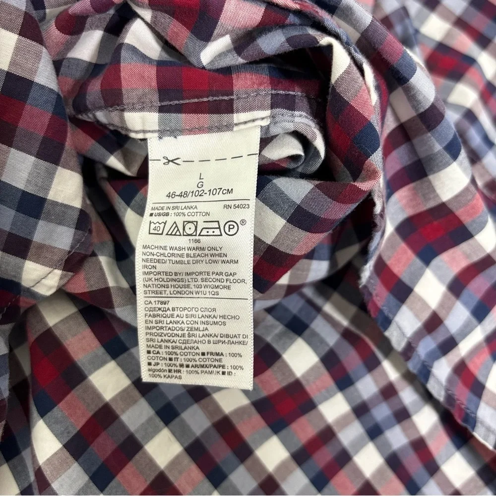 Banana Republic Custom 078 Wash Shirt Grant Fit Men's Large Button Front Shirt
